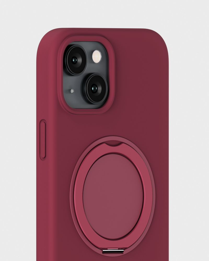 Silicone Stand Case Red Velvet iPhone 17e