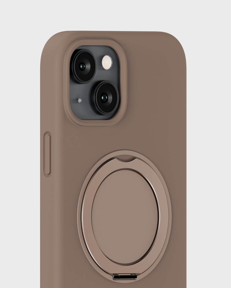 Silicone Stand Case Mocha Brown iPhone 17e