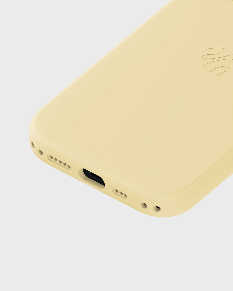 Phone Case Silicone MagSafe Compatible Butter Yellow iPhone 17e