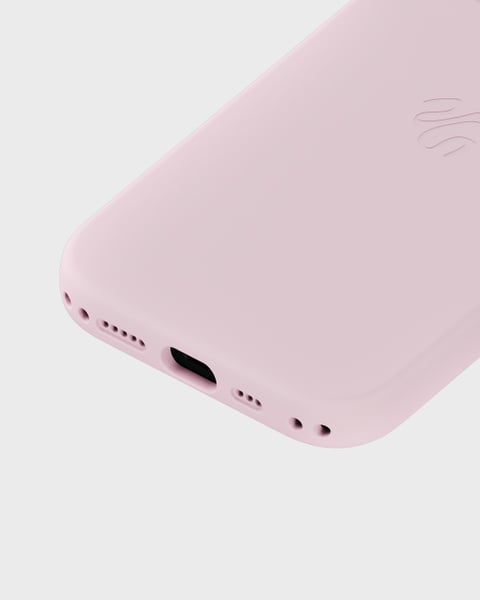 Phone Case Silicone MagSafe Compatible Pale Pink iPhone 14