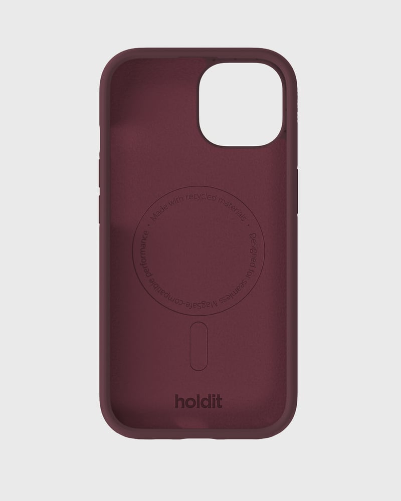 Phone Case Silicone MagSafe Compatible Bordeaux iPhone 15