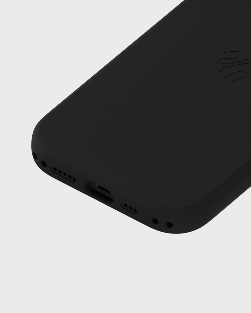 Phone Case Silicone MagSafe Compatible Black iPhone 14