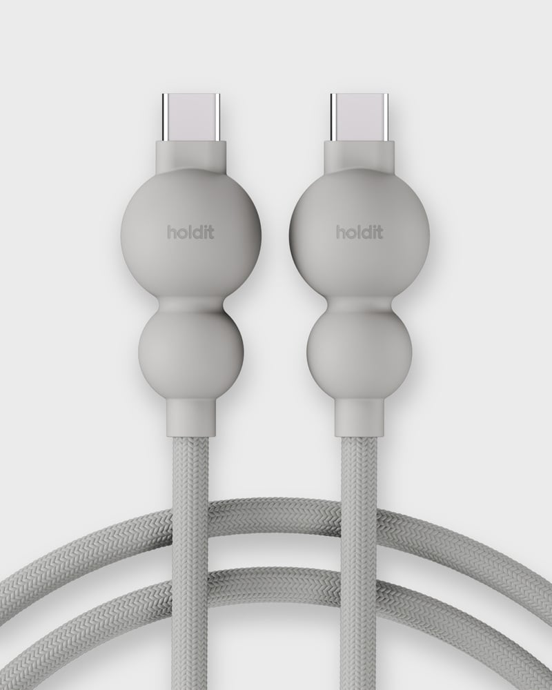 Charging Cable Wool Gray USB-C / USB-C, 1m