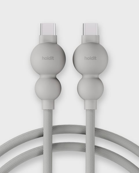 Charging Cable Wool Gray USB-C / USB-C, 1m