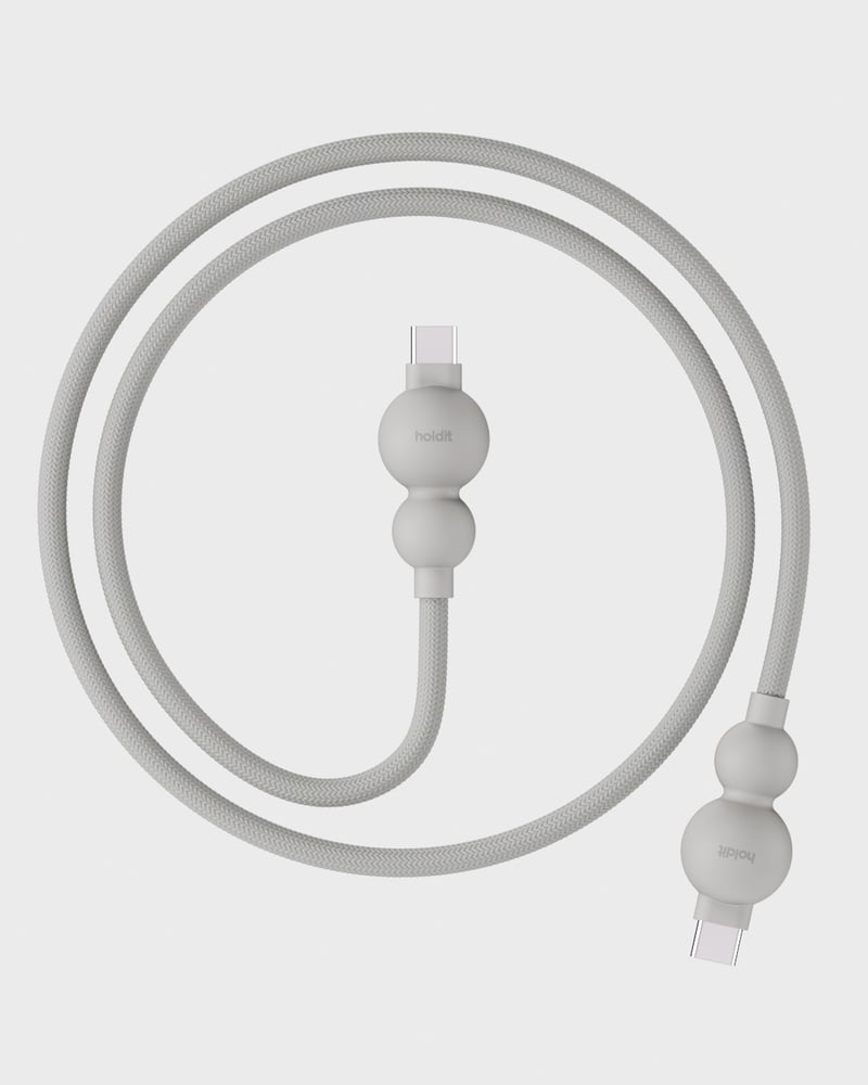 Charging Cable Wool Gray USB-C / USB-C, 1m