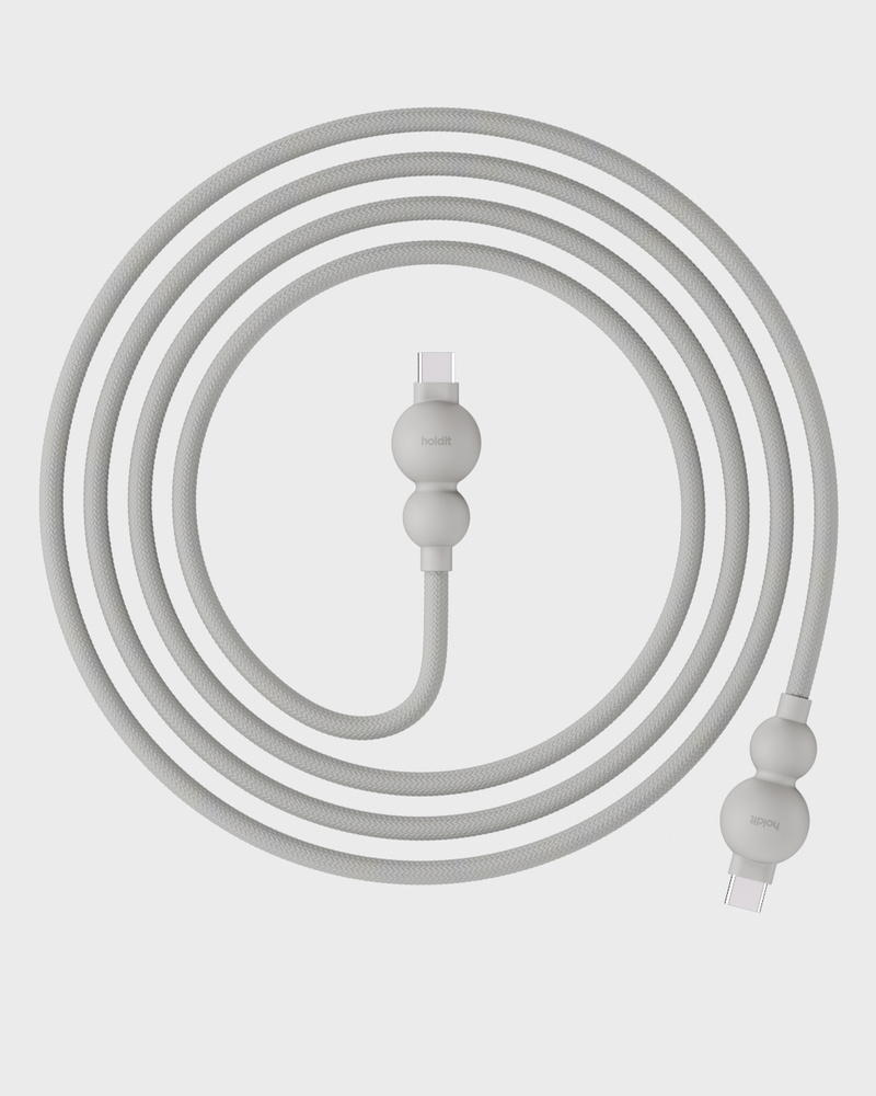 Charging Cable Wool Gray USB-C / USB-C, 2m