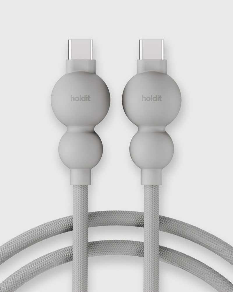 Charging Cable Wool Gray USB-C / USB-C, 2m
