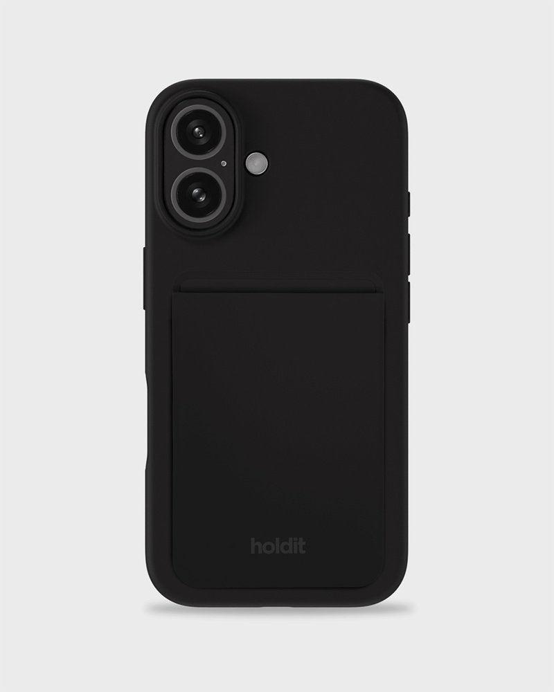 Magnet Ring Black & Card Holder Silicone Black