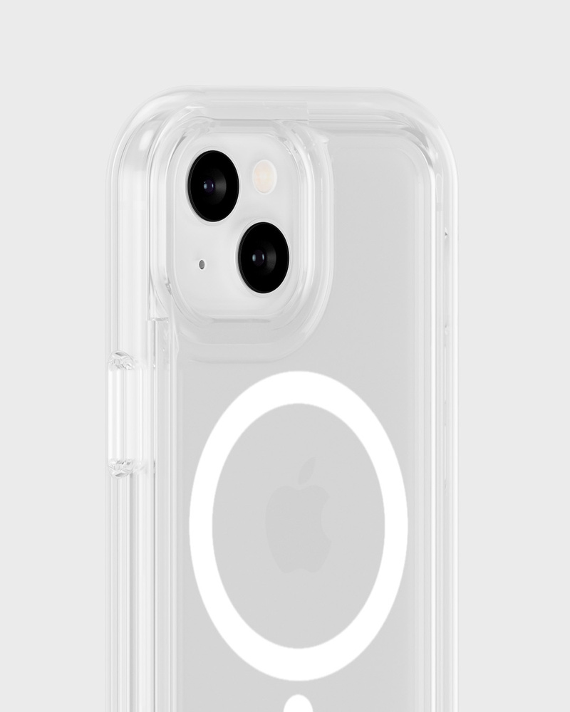 Phone Case Chunky Magsafe Compatible White/Transparent iPhone 13