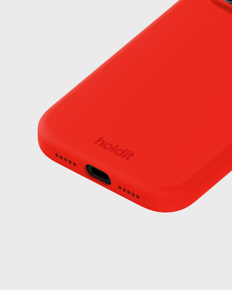 Phone Case Silicone Scarlet Red iPhone 18 Pro Max
