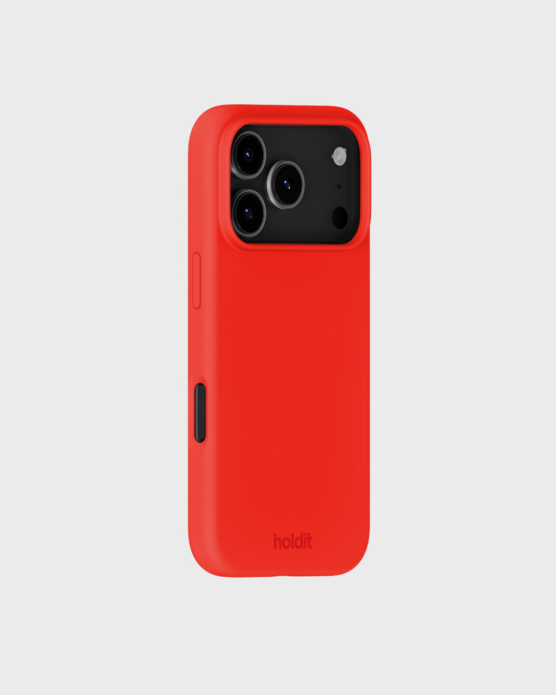Phone Case Silicone Scarlet Red iPhone 18 Pro Max