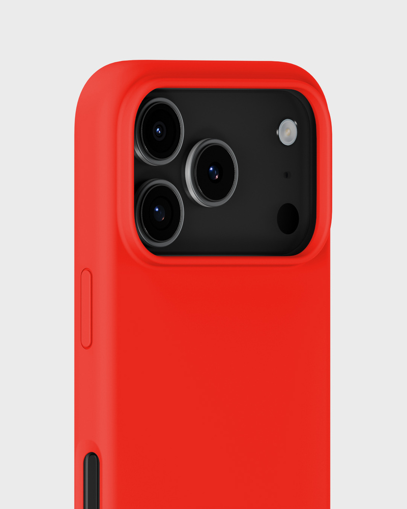 Phone Case Silicone Scarlet Red iPhone 18 Pro Max
