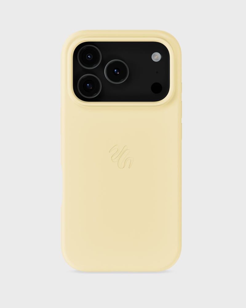Phone Case Silicone MagSafe Compatible Butter Yellow iPhone 17 Pro
