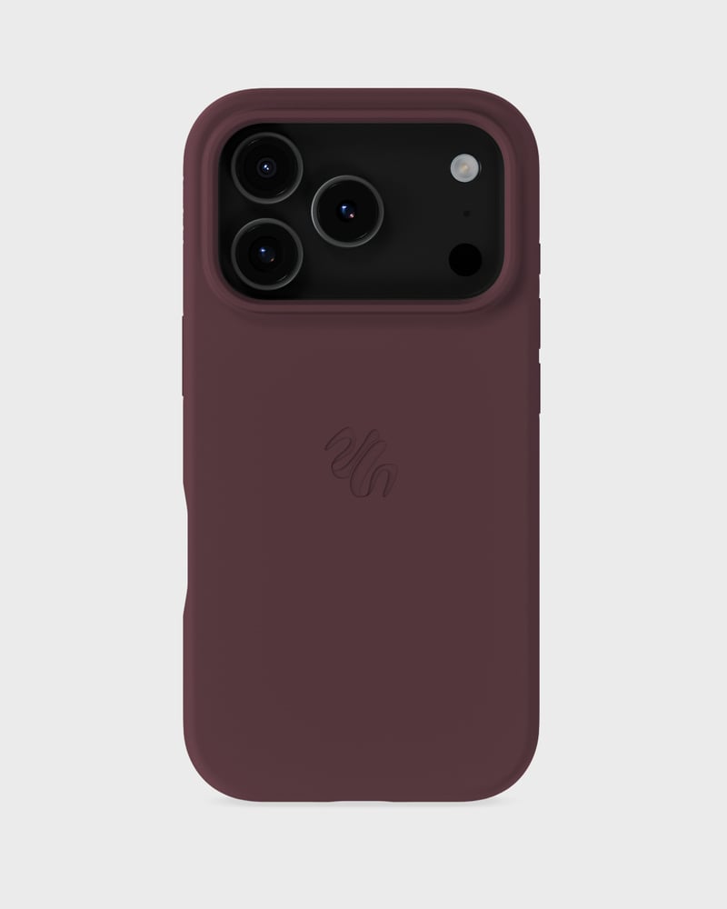 Phone Case Silicone MagSafe Compatible Bordeaux iPhone 17 Pro
