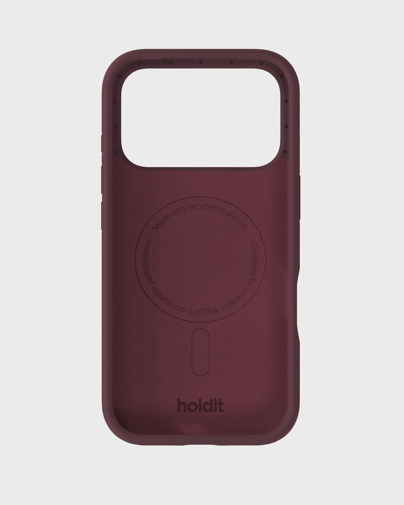 Phone Case Silicone MagSafe Compatible Bordeaux iPhone 17 Pro