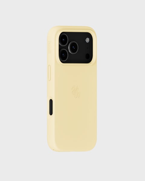 Phone Case Silicone MagSafe Compatible Butter Yellow iPhone 17 Pro Max