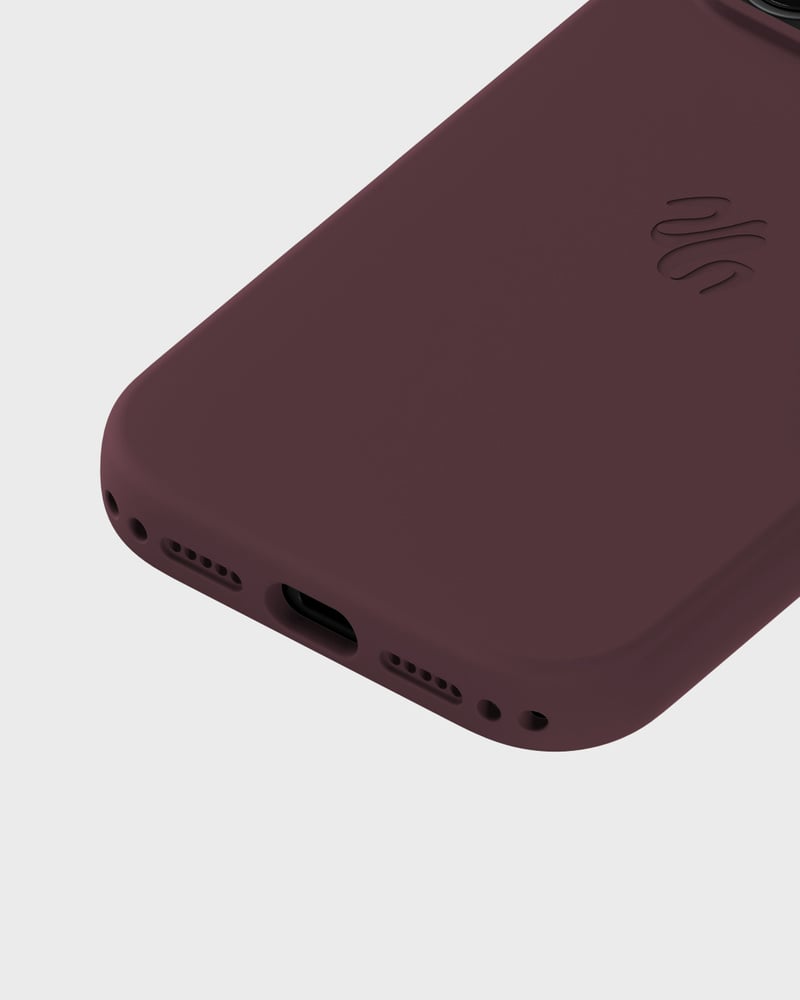 Phone Case Silicone MagSafe Compatible Bordeaux iPhone 17 Pro Max