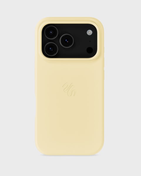 Phone Case Silicone MagSafe Compatible Butter Yellow iPhone 17 Pro Max