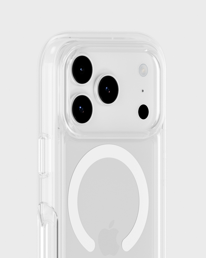 Phone Case Chunky Magsafe Compatible White/Transparent iPhone 18 Pro Max/17 Pro Max