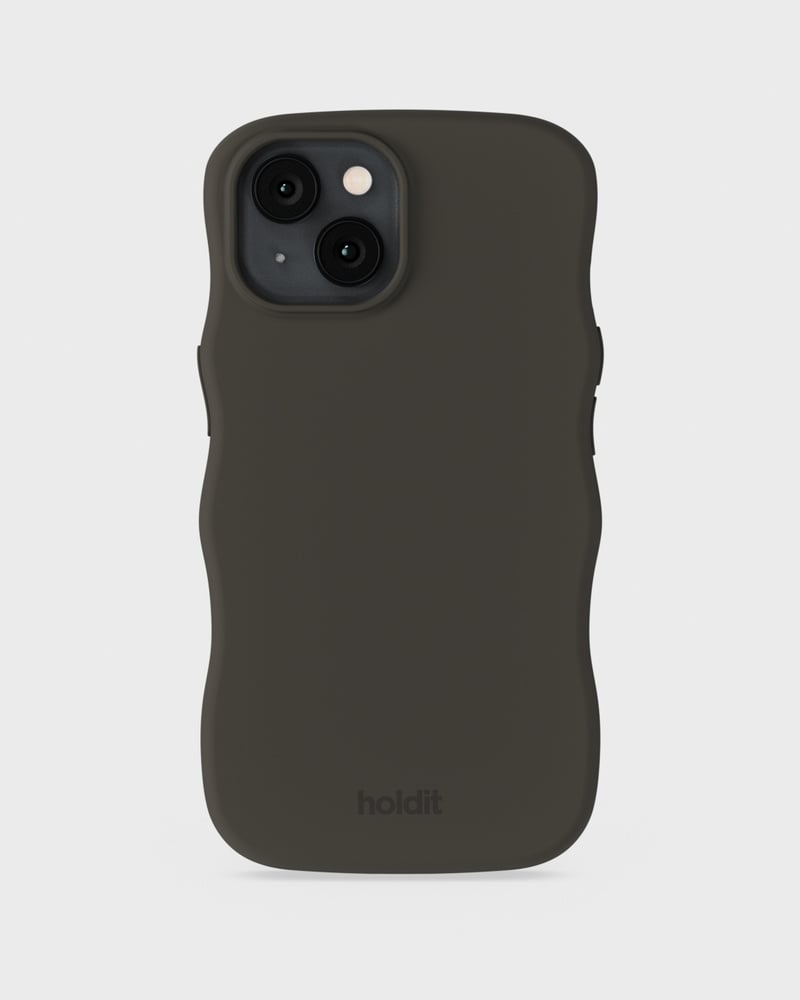 Phone Case Wavy Silicone Charcoal iPhone 17e
