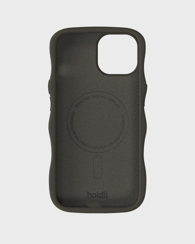 Phone Case Wavy Silicone Charcoal iPhone 17e