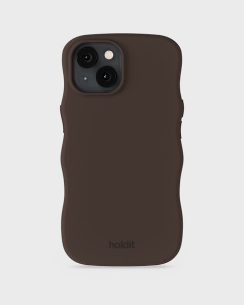 Phone Case Wavy Silicone Chocolate iPhone 13