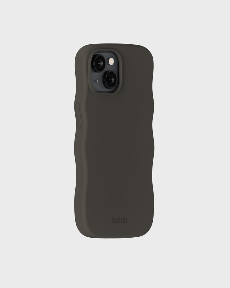 Phone Case Wavy Silicone Charcoal iPhone 17e