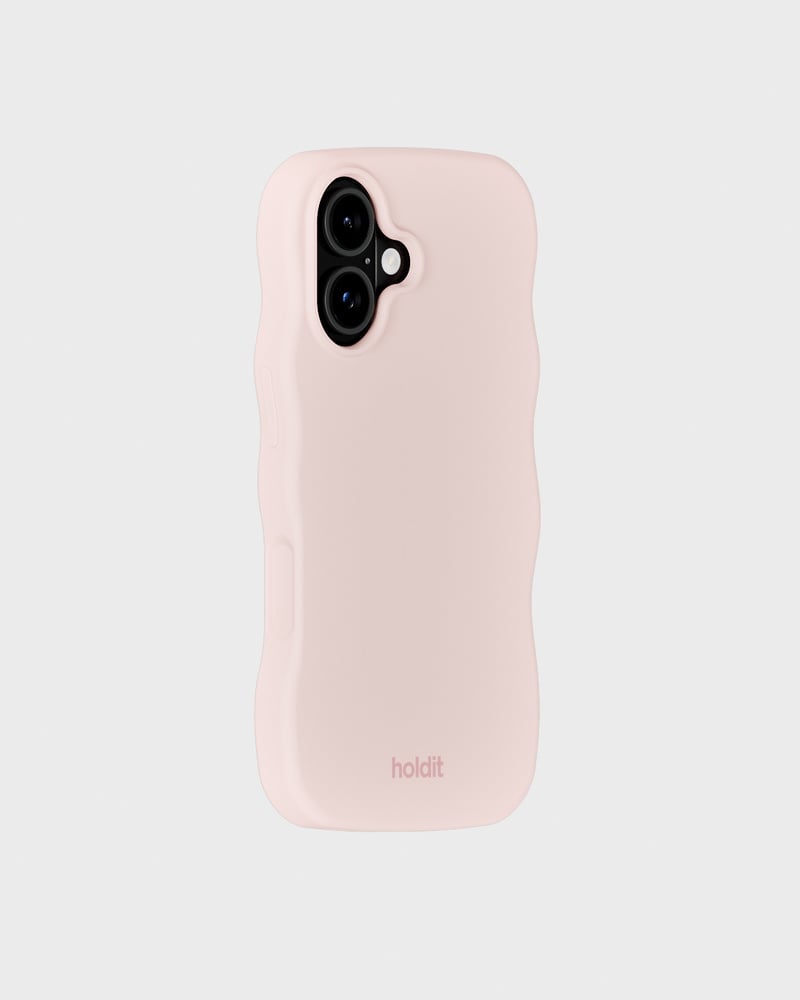 Phone Case Wavy Silicone Ballerina Pink iPhone 16