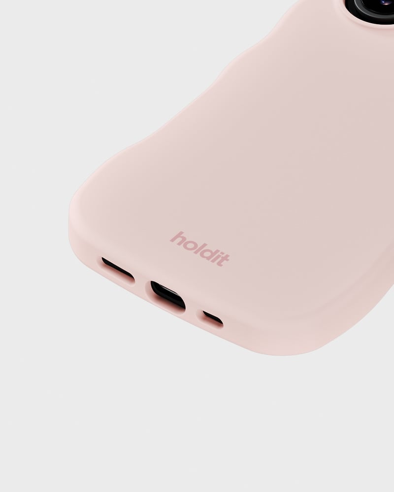 Phone Case Wavy Silicone Ballerina Pink iPhone 16