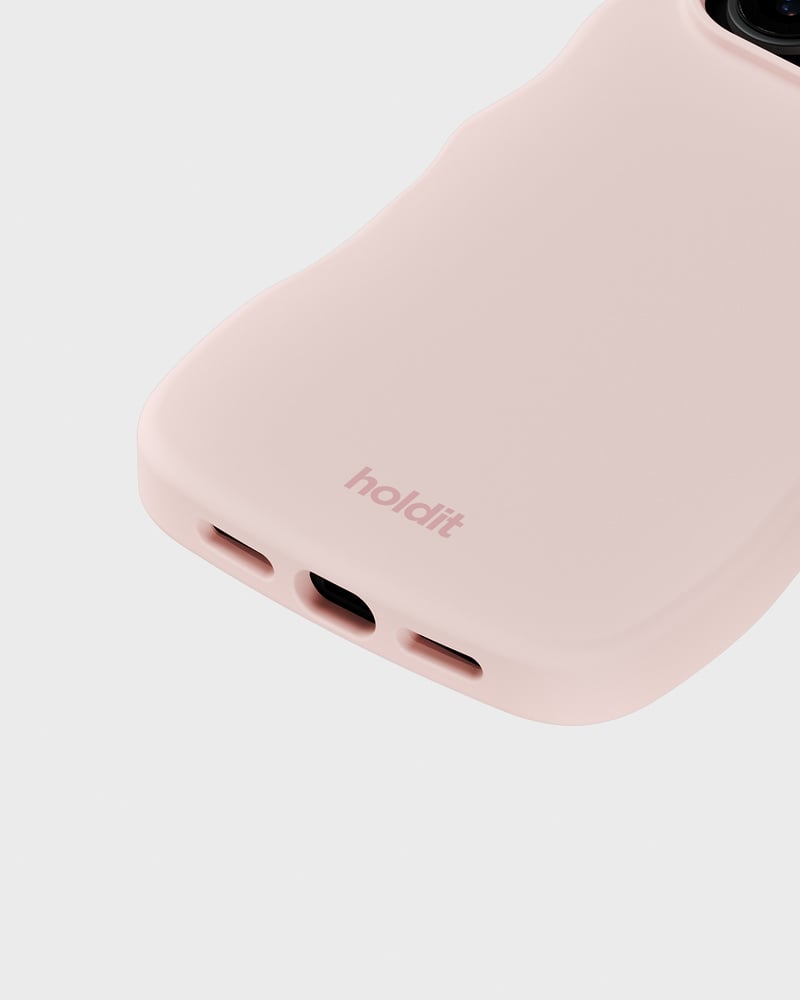 Phone Case Wavy Silicone Ballerina Pink iPhone 17 Pro
