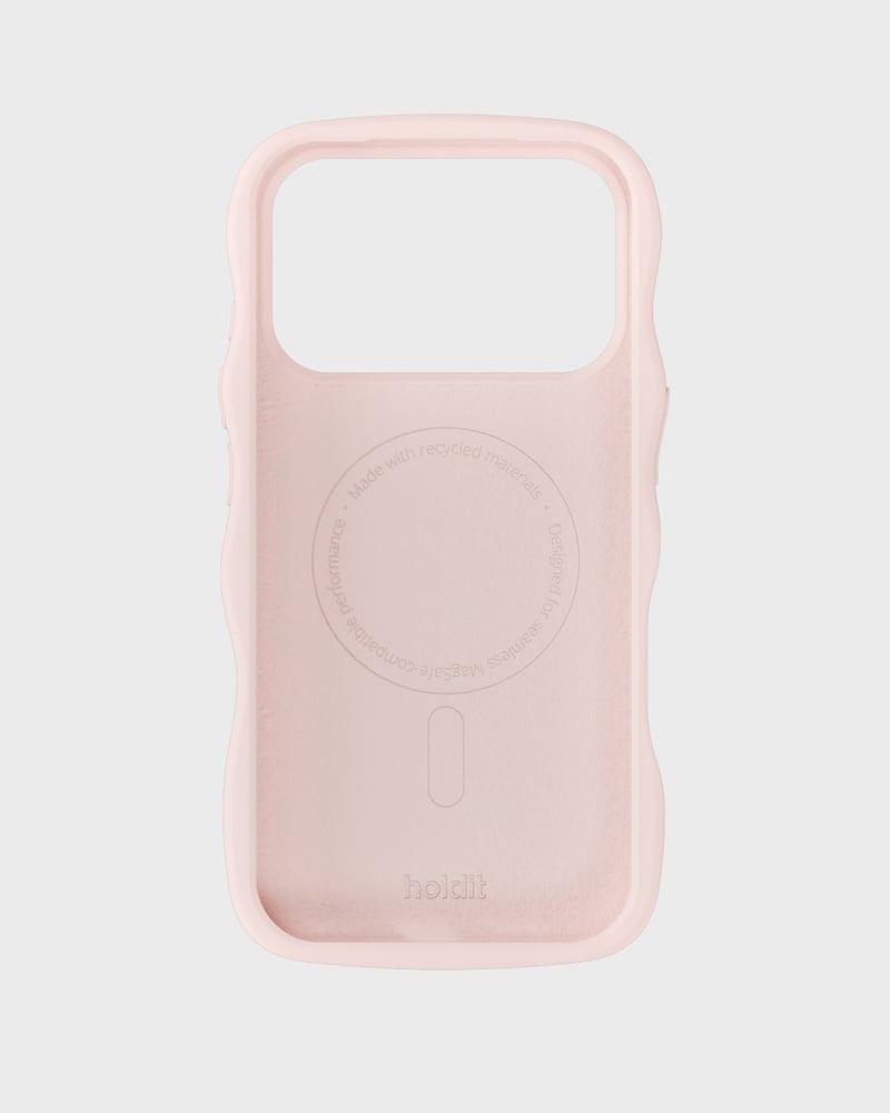 Phone Case Wavy Silicone Ballerina Pink iPhone 17 Pro