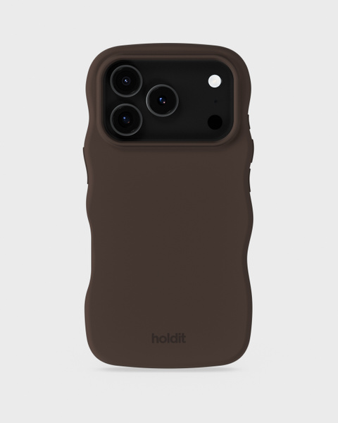Phone Case Wavy Silicone Chocolate iPhone 17 Pro Max