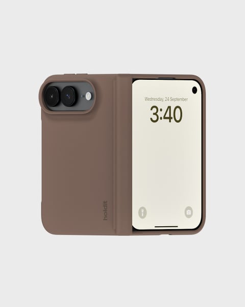Phone Case Silicone Mocha Brown iPhone Duo