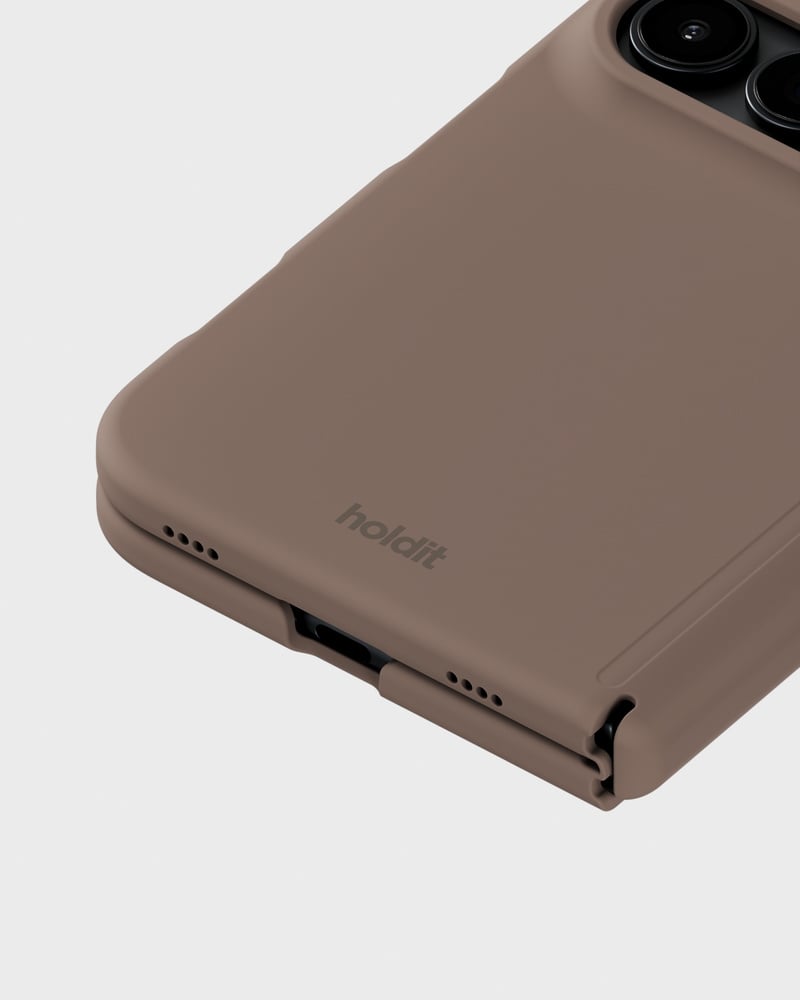Phone Case Silicone Mocha Brown iPhone Duo