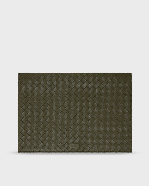 Dark Olive Brine Woven Laptop Case 14"