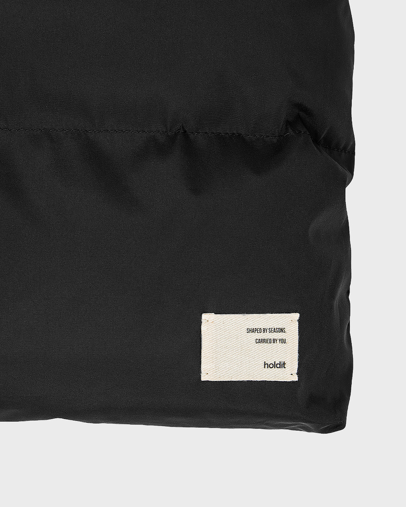Black Puffy Nylon Laptop Case 14"
