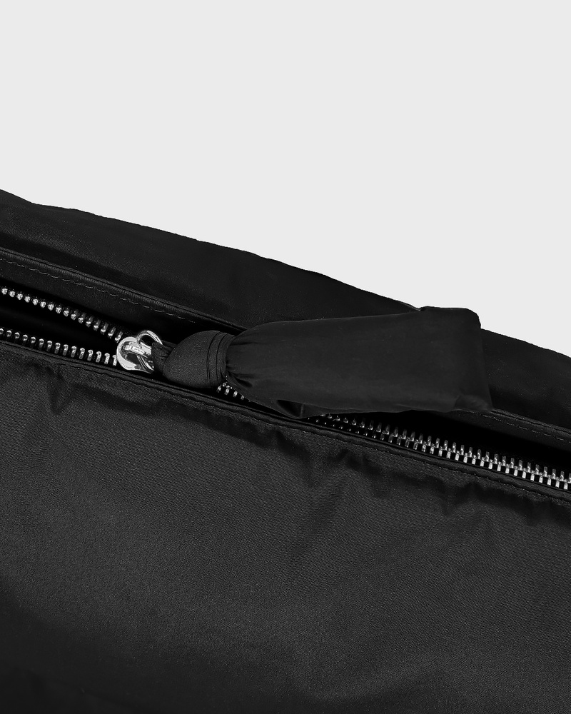 Black Puffy Nylon Laptop Case 14"