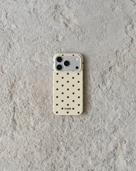Phone Case Printed Butter Yellow Dot iPhone 15