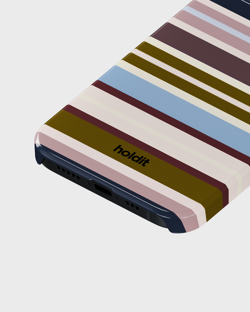 Phone Case Printed Retro Stripe iPhone 15