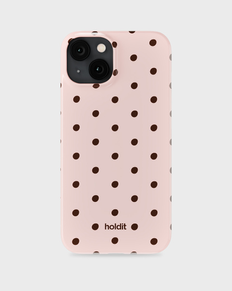 Phone Case Printed Pink Dot iPhone 15