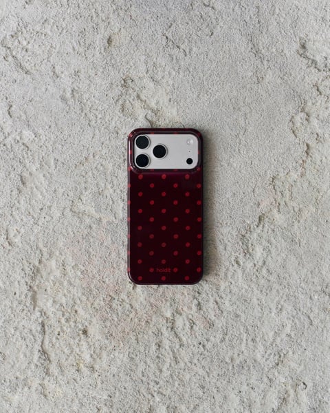 Phone Case Printed Bordeaux Dot iPhone 15 Pro