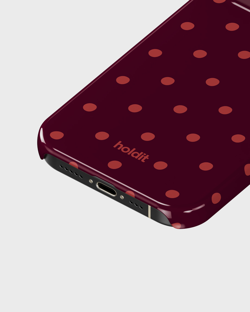 Phone Case Printed Bordeaux Dot iPhone 15 Pro