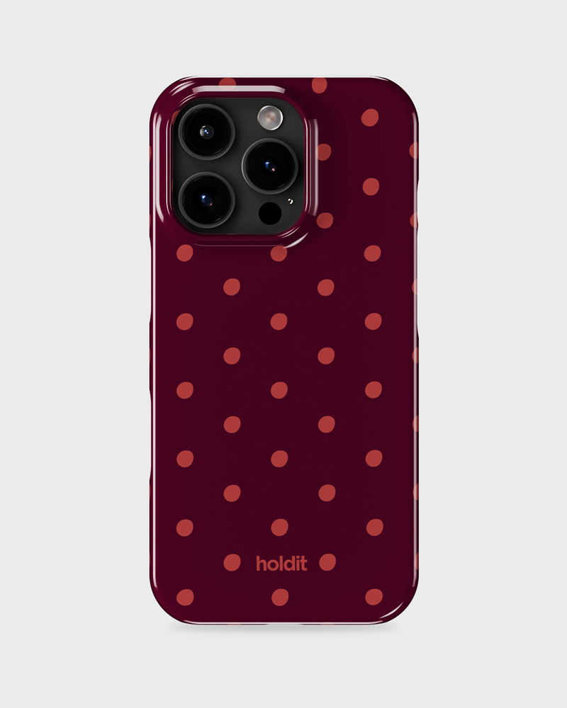 Phone Case Printed Bordeaux Dot iPhone 15 Pro