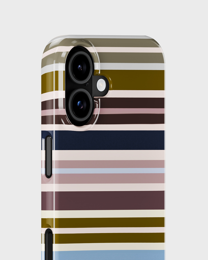 Phone Case Printed Retro Stripe iPhone 16