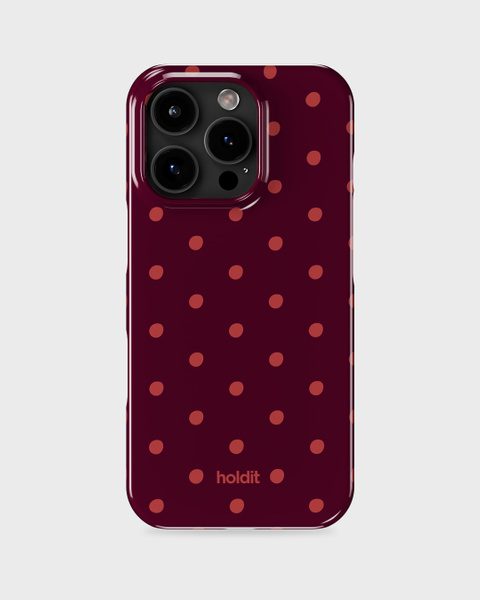 Phone Case Printed Bordeaux Dot iPhone 16 Pro