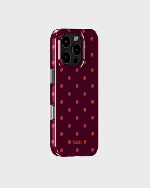 Phone Case Printed Bordeaux Dot iPhone 16 Pro