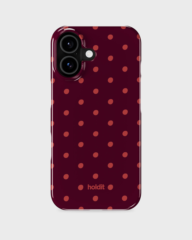 Phone Case Printed Bordeaux Dot iPhone 17