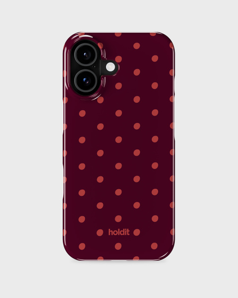 Phone Case Printed Bordeaux Dot iPhone 17