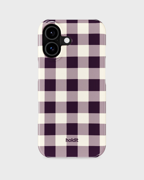 Phone Case Printed Midnatt Check iPhone 17