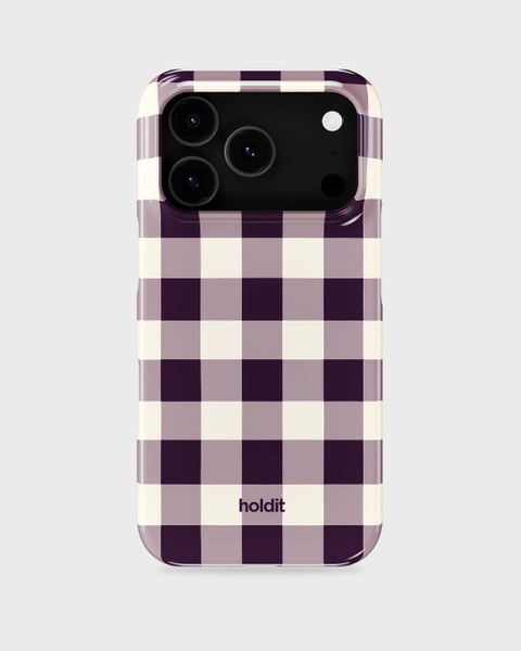Phone Case Printed Midnatt Check iPhone 18 Pro